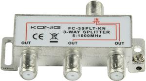Razdjelnik antenski F konektor (ž) na F konektor x 3 (ž) FC-3SPLT-KN Konig