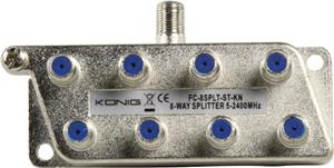 Razdjelnik antenski F konektor (ž) na F konektor x 8 (ž) FC-4SPLT-ST-KN Konig