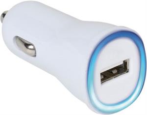 Auto punjač Vivanco, 2.1A, USB, bijeli