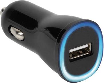 Auto punjač Vivanco, 2.1A, USB, crni