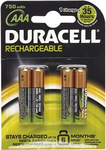Baterija za punjenje 1,2V AAA pk4 Duracell HR03 blister