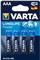 Baterija alkalna 1,5V AAA High Energy pk4 Varta LR03 blister