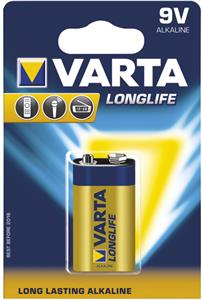 Baterija alkalna 9V Longlife Varta 6LR61