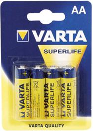 Baterija cink-karbon 1,5V AA Superlife pk4 Varta R6