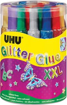 Ljepilo glitter glue 20g pk24 UHU L0180504 sortirano