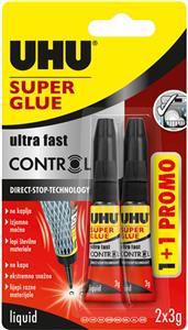 Ljepilo trenutačno 3g Super glue(cianoakrilat) UHU 40755 blister