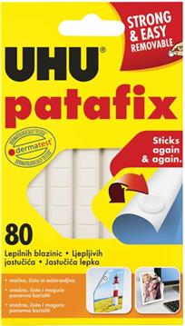 Ljepilo-jastučići 65g 80x Patafix Tac UHU 48810 bijelo blister