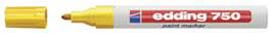 Marker permanentni lakirajući 2-4mm Edding 750 žuti