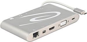 Docking station DELOCK, 3x USB 3.0, D-Sub, HDMI, mini DisplayPort, USB 3.0-C, G-LAN RJ45, 3,5mm., za notebook