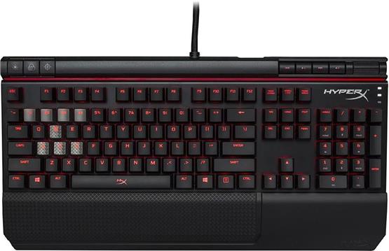 Tipkovnica Kingston HyperX Alloy Elite, mehanička, Cherry MX blue, media buttons, volume wheel, USB charge port, wrist rest , HX-KB2BL1-US/R2