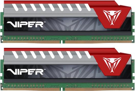 Memorija Patriot V Elite Red 16 GB Kit (2x8 GB) DDR4 2400 MHz, PVE416G240C5KRD