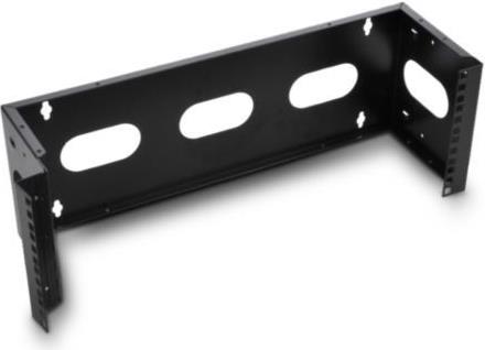 NaviaTec 19" Wall Mount Bracket 3U 6" deep (Black)