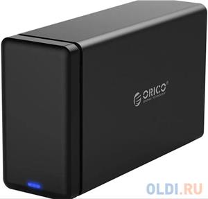 Orico vanjsko kućište 2×3.5" SATA HDD, do 20TB HDD (2×10TB), USB3.0, S-ATA3 podržano, crno (ORICO NS200U3)