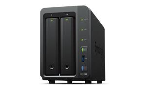 Eksterno kućište SYNOLOGY DS718+ DiskStation 2-bay All-in-1 NAS server, 2.5"/3.5" HDD/SSD support, Hot Swappable HDD, Wake on LAN/WAN, 2GB, 2xG-LAN, USB3.0, eSATA