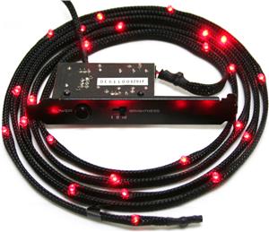 LED osvjetljenje NZXT Sleeved LED Kit CB-LED10-RD, crveno, 1m