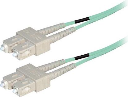 Transmedia Fibre optic MM OM4 Duplex Patch cable SC-SC 1m