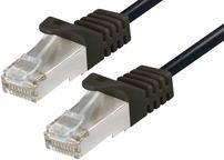 Transmedia CAT6a PIMF Patch Cable 1m black