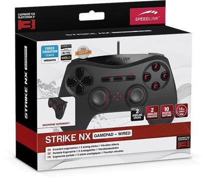 Gamepad PS3 Speedlink STRIKE NX, crni