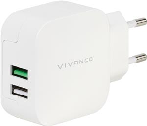 Strujni punjač Vivanco 2 x 2.4A USB Dual