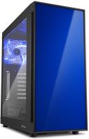 Sharkoon AM5 Window Midi Tower ATX kućište, bez napajanja, prozirna bočna stranica, plavi LED, crno