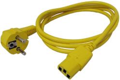 Roline naponski kabel, ravni IEC320-C13 konektor, žuti, 1.8m, 19.08.1011