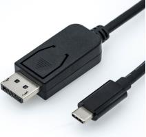 Roline USB Type C - DisplayPort kabel, M/M, 1.0 m