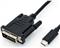 Roline USB Type C - DVI kabel, M/M, 1.0 m