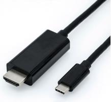 Roline USB Type C - HDMI kabel, M/M, 1.0 m