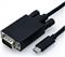 Roline USB Type C - VGA kabel, M/M, 1.0 m