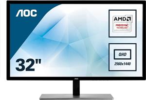 Monitor 31,5" AOC LED Q3279VWF, QHD, HDMI, DP, FreeSync, MVA