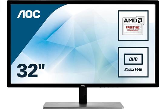 Monitor 31,5" AOC LED Q3279VWF, QHD, HDMI, DP, FreeSync, MVA