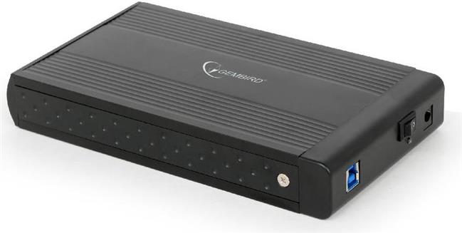 Gembird External USB 3.0 enclosure, black