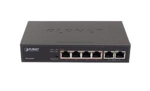 Planet GS-4210-8P2S 4-Port 10 100TX 802.3af at PoE 2-Port 10 100TX Desktop Switch (60 Watts)