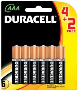 Baterija alkalna basic AAA K4+2 gratis Duracell