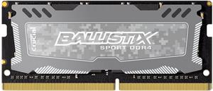 Memorija za prijenosno računalo Crucial 4 GB SO-DIMM DDR4 2400 MT/s (PC4-19200) CL16 SR x8 Unbuffered 260pin Ballistix Sport LT DDR 4 SODIMM - Grey, BLS4G4S240FSD