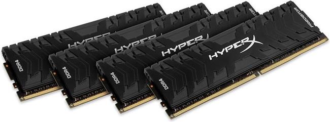 Memorija Kingston 32 GB Kit (4x8 GB) DDR4 2400 MHz XMP HyperX Predator, HX424C12PB3K4/32
