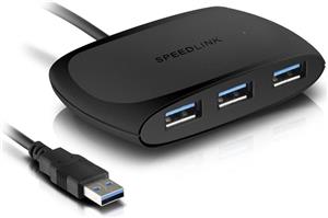 HUB USB 3.0 SNAPPY - 4 portni Spedlink, passive crni