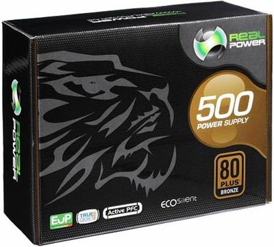 Napajanje 500W Real Power, RP500 ECO 80+ bronze