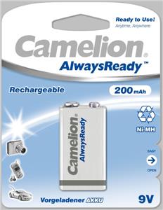 Baterija NI-MH Ready2use 9V 200 mAh, Camelion
