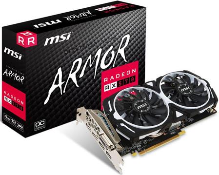 Grafička kartica MSI Radeon RX 570 ARMOR 8G OC, GDDR5 256 bit, PCI-E 3.0, HDMI, DL-DVI-D, DX 12 