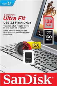 USB memorija 128 GB SanDisk Ultra Fit USB 3.1, SDCZ430-128G-G46