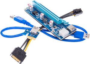 Adapter Extender Riser Card USB 3.0 to PCI-E ver.009s