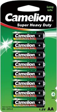 Baterija Zinc-Carbon 1,5V AA - blister 4+4 kom, Camelion GREEN