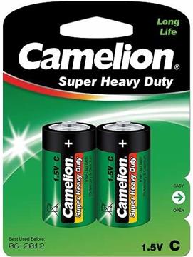 Baterija Zinc-Carbon 1,5V R14 - blister 2 kom, Camelion GREEN