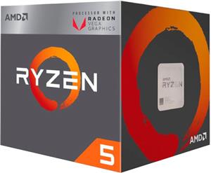 Procesor AMD Ryzen 5 2400G BOX, s. AM4, 3.9GHz, 6MB cache, Quad Core, RX Vega, Wraith Stealth cooler
