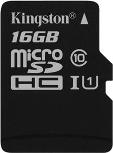 Memorijska kartica Kingston 16GB microSDHC Canvas Select 80R CL10 UHS-I Single Pack-w/o Adapter