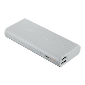 Powerbank Canyon CNE-CPBF100W 10000mAh built-in Lithium-ion battery, max output 5V2.4A, input 5V2A. White
