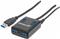 USB HUB MANHATTAN, USB 3.0, 4-portni USB 3.0, strujni adapter, crni