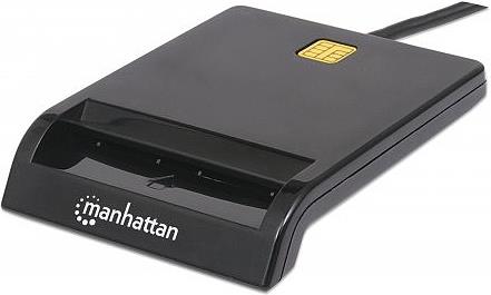 Čitač pametnih kartica MANHATTAN, USB, crni