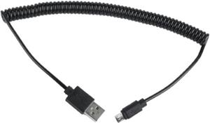 Gembird Coiled Micro-USB cable, 1.8 m, black